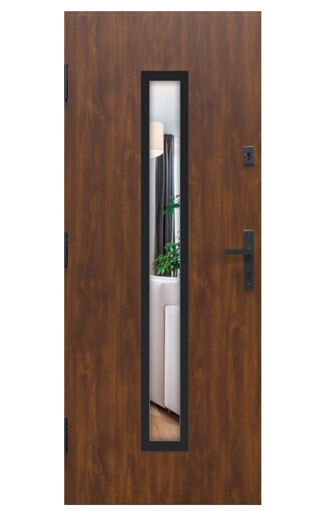 Gerda Select Hanover 5B, przeszklenie Mira Star, dąb szlachetny, ramka black